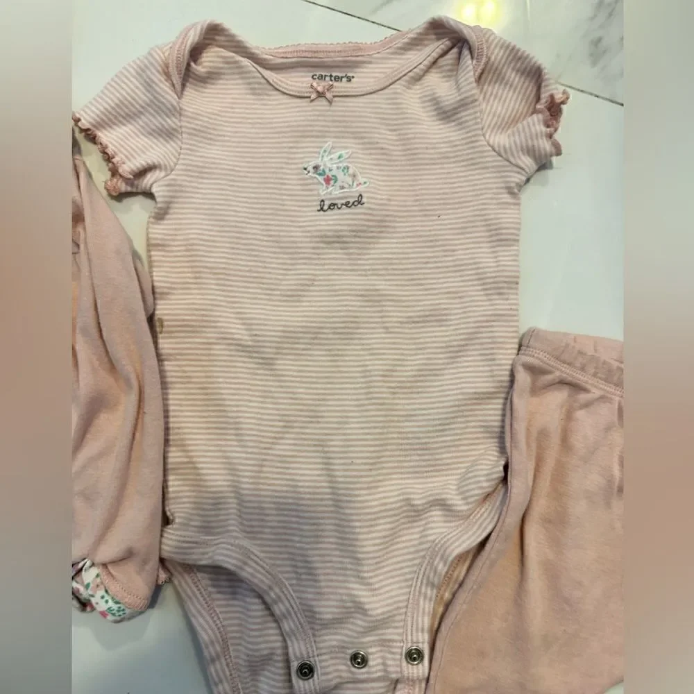 [carters] matching pink leggings & sweatshirt #10